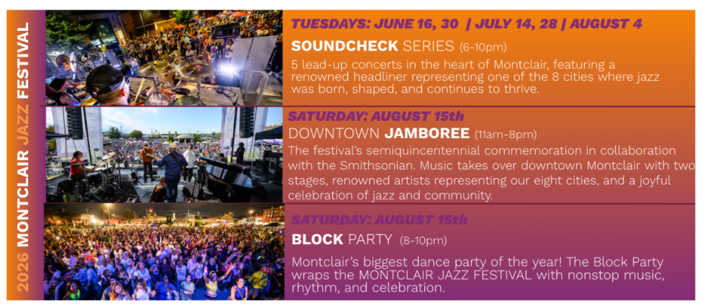 Montclair Jazz Festival Selected by Smithsonian Institution&nbsp;as a Collaborating Festival for “Of The People: The Smithsonian Festivalof Festivals” to Commemorate the United States Semiquincentennial